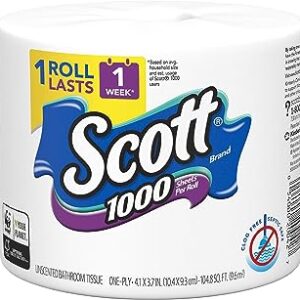 Scott 1000 Bath Tissue, 36 rolls
