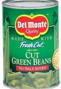 Del Monte Fresh Cut Green Beans, No Salt, 14.5oz
