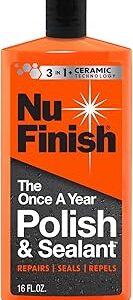 Nu Finish Once a Year Polish and Sealant, Car Polish and Paint Sealant, 16 fl oz
