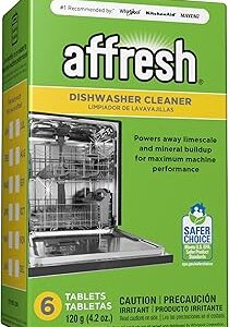 Affresh Lemon Scent Powder Dishwasher/Disposal Cleaner, 6 tablets