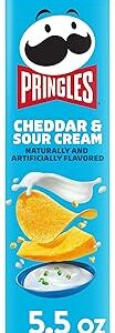 Pringles Potato Crisps Chips, Cheddar  & Sour Cream, 5.5oz canister