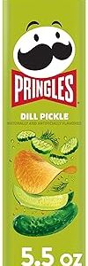 Pringles Potato Crisps Chips, Dill Pickle, 5.5oz canister