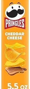 Pringles Potato Crisps Chips, Cheddar Cheese, 5.5oz canister