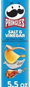 Pringles Potato Crisps Chips, Cheddar Salt n Vinegar, 5.5oz canister