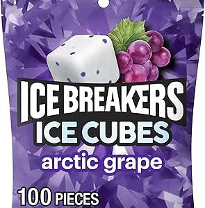 Ice Breakers Artic Grape Sugar Free Chewing Gum , 8.11oz bag, 100 Pieces