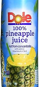 Dole 100% Pineapple Juice, 24/8 fl oz